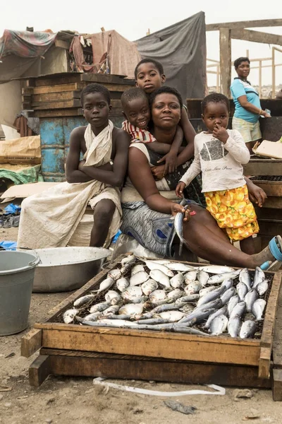 Gana Afrika aile — Stok fotoğraf