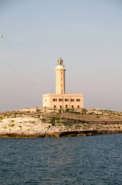 Maják v vieste, Itálie — Stock fotografie