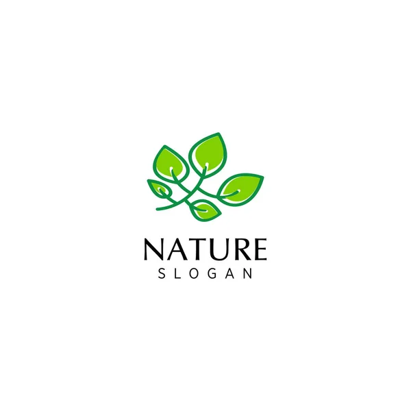 Natur Logo Vorlage Premium Vektor — Stockvektor