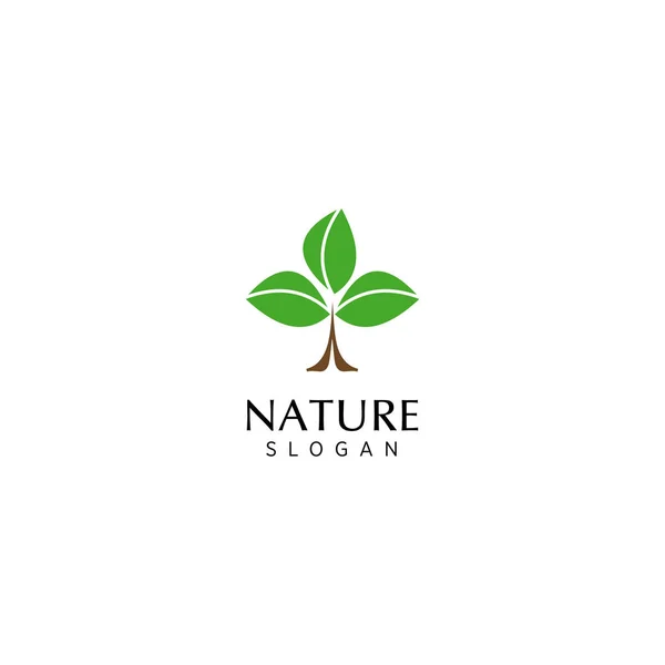 Modello Logo Natura Vettore Premium — Vettoriale Stock