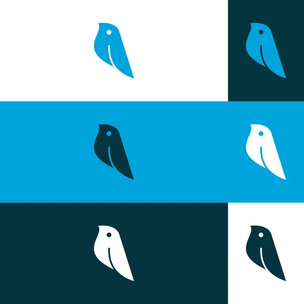 Blue Bird Icon Modern Clean Style Vector — Stock Vector