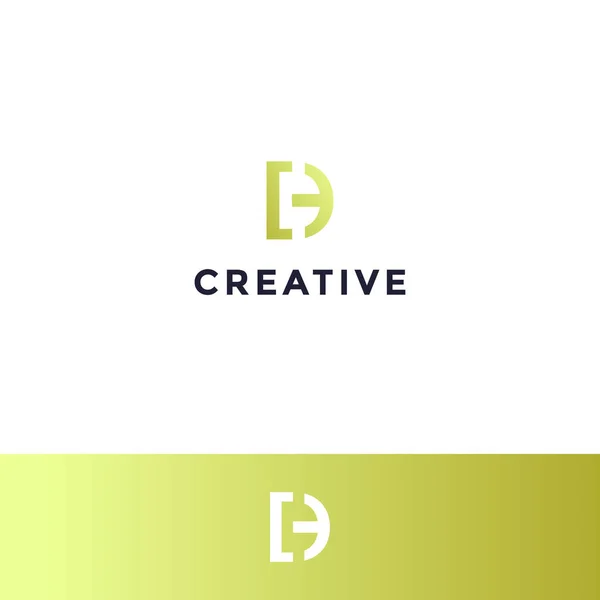 Vector Creativo Moderno Letra Logo — Archivo Imágenes Vectoriales