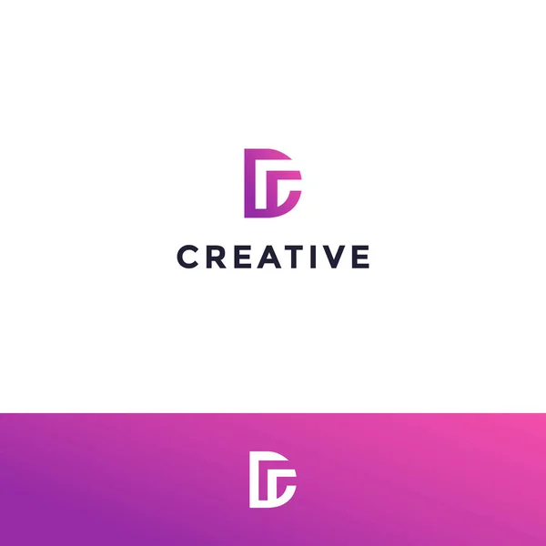 Διάνυσμα Δημιουργικό Σύγχρονο Λογότυπο Γράμμα — Διανυσματικό Αρχείο
