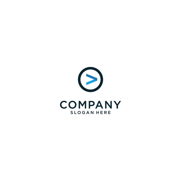 Сучасний Логотип Інноваційна Концепція Фінтех Індустрії Цифрових Фінансів — стоковий вектор