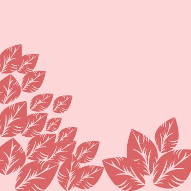 Kırmızı yaprakların vektörü pürüzsüz desen