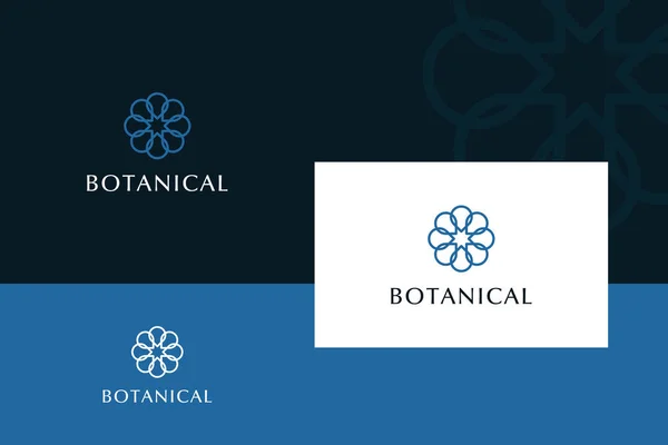 矢量自然典雅花卉标识模板 — 图库矢量图片