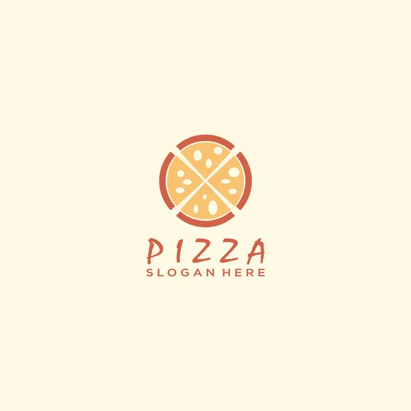 Милый Логотип Пиццы Ресторанов Ресторанов — стоковый вектор