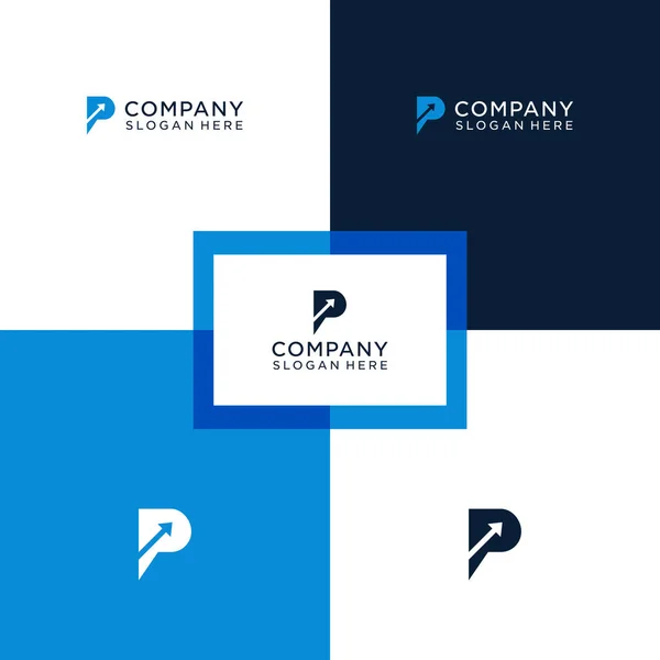 Letter Finance Logo Creative Initials Logo Modern Logo Template Element — Stock Vector