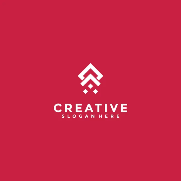 Γράμματα Ένα Ψηφιακό Λογότυπο Δημιουργική Έμπνευση Λογότυπο Σύγχρονο Πρότυπο Λογότυπο — Διανυσματικό Αρχείο