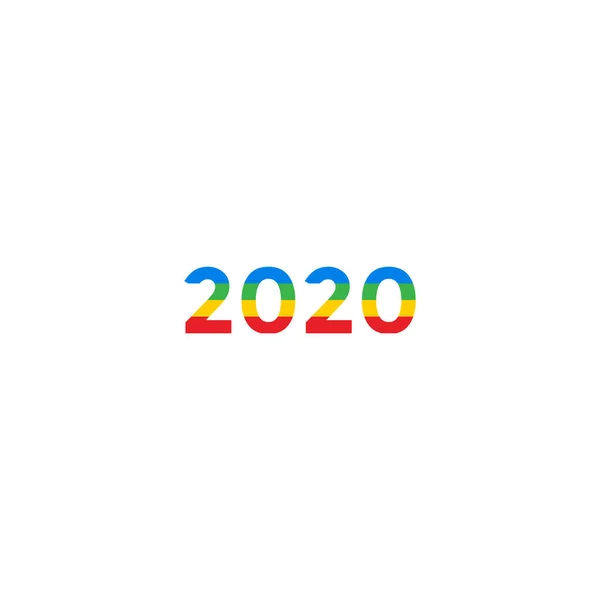 Дизайн 2020 Красочным Векторным Стилем — стоковый вектор