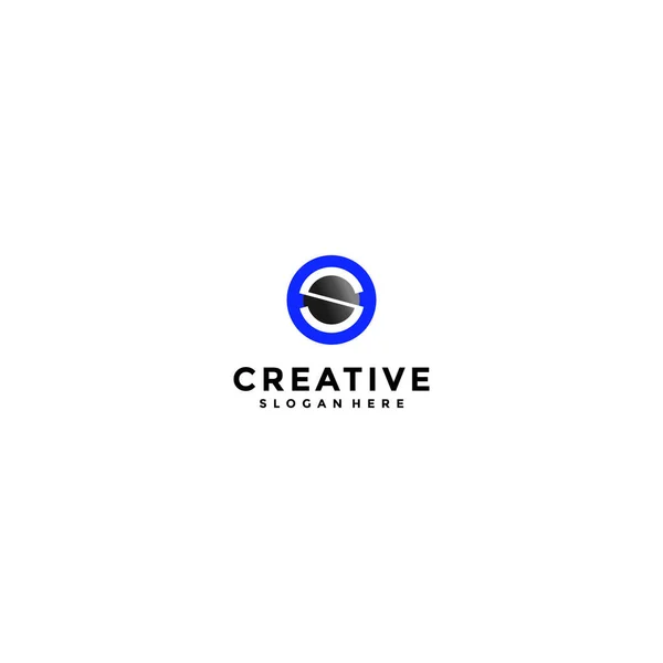 Креативный Логотип Буквы Градиентным Цветом — стоковый вектор