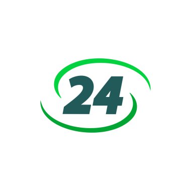 24 saat simge vektör