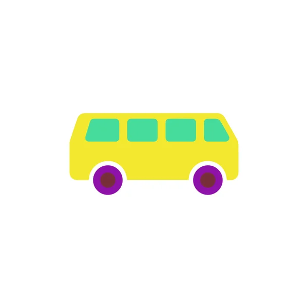 Minibus Icon Vector — Stock Vector