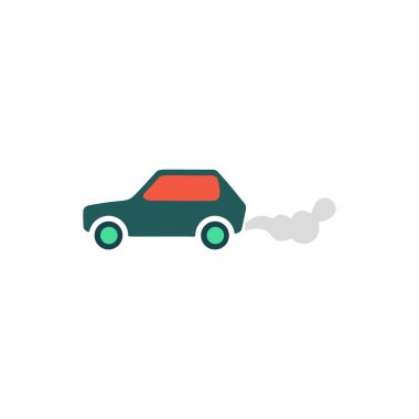 Car smoke Icon Vector clipart