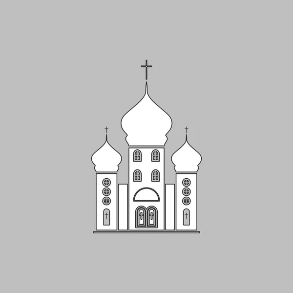 Iglesia símbolo de ordenador — Vector de stock