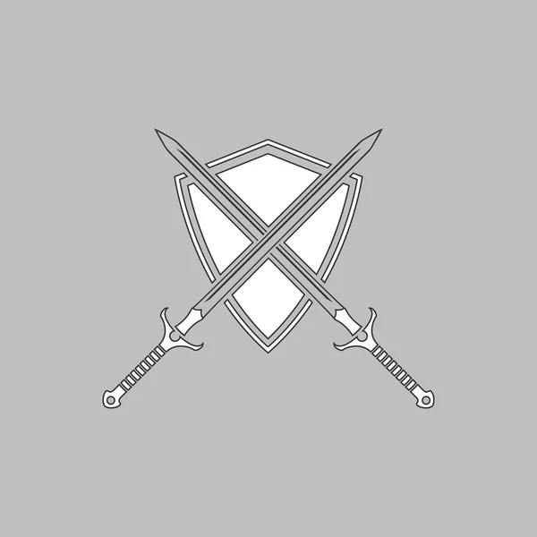 Heraldyka komputer symbol — Wektor stockowy