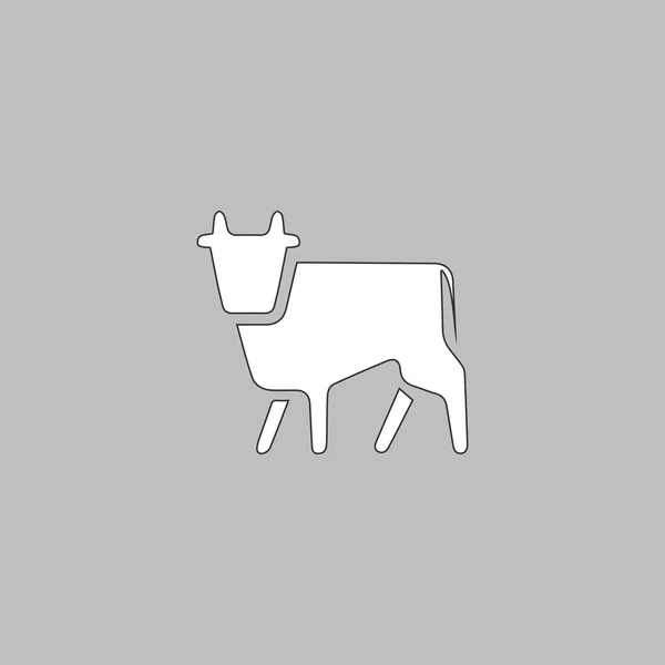 Símbolo ordenador vaca — Archivo Imágenes Vectoriales