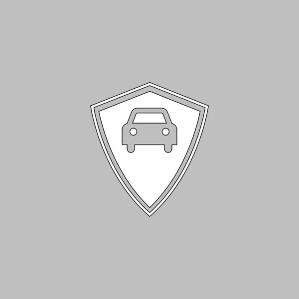 Αυτοκίνητο φρουρά υπολογιστή σύμβολο — Διανυσματικό Αρχείο