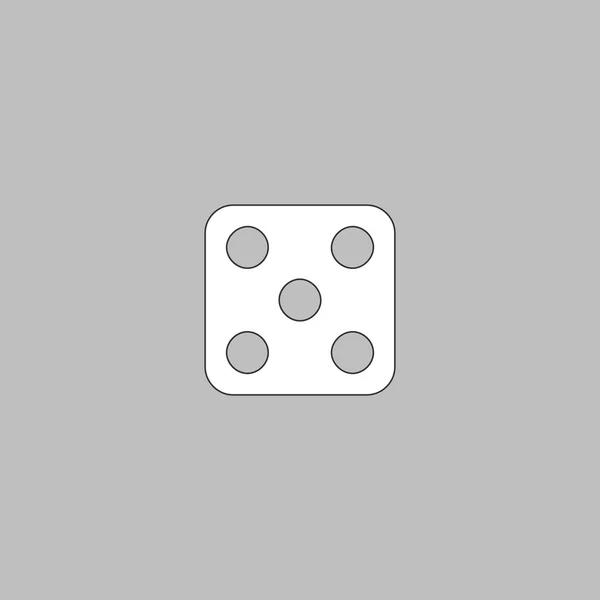 骰子 5 计算机符号 — 图库矢量图片