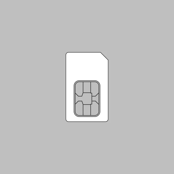 Sim-Karte Computersymbol — Stockvektor