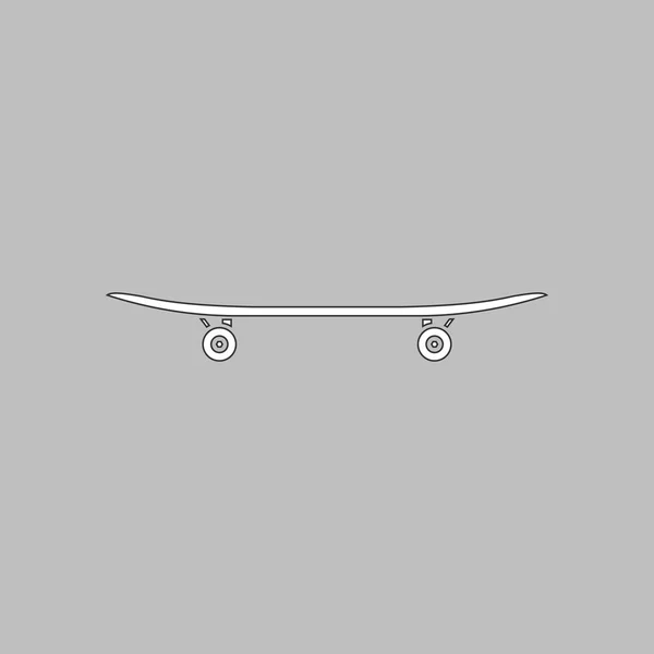 Skateboard symbole de l'ordinateur — Image vectorielle