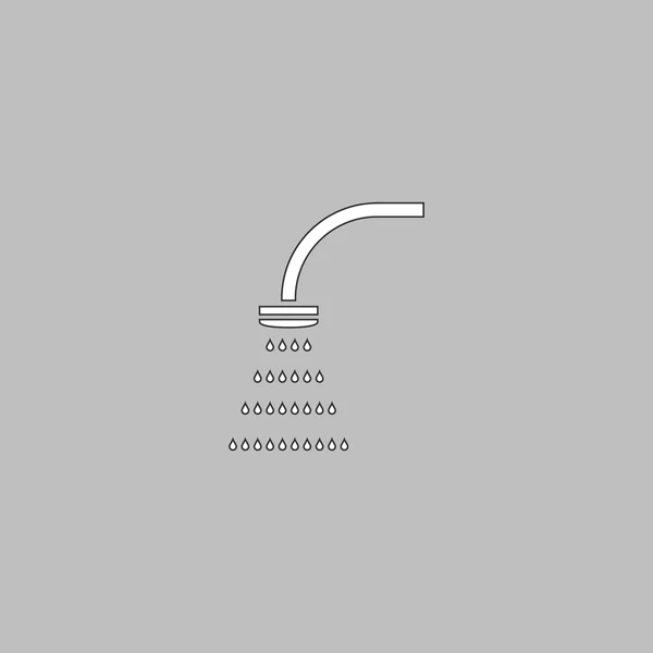 Symbole ordinateur douche — Image vectorielle