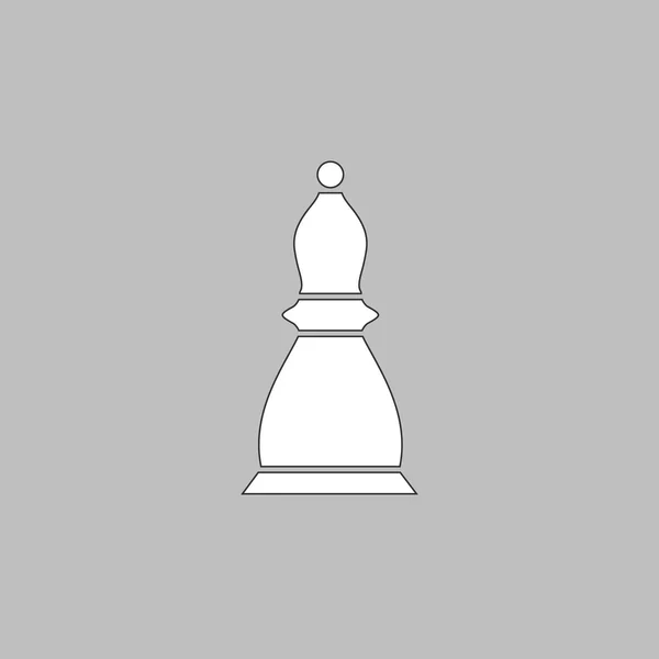Símbolo do computador do bispo de xadrez — Vetor de Stock