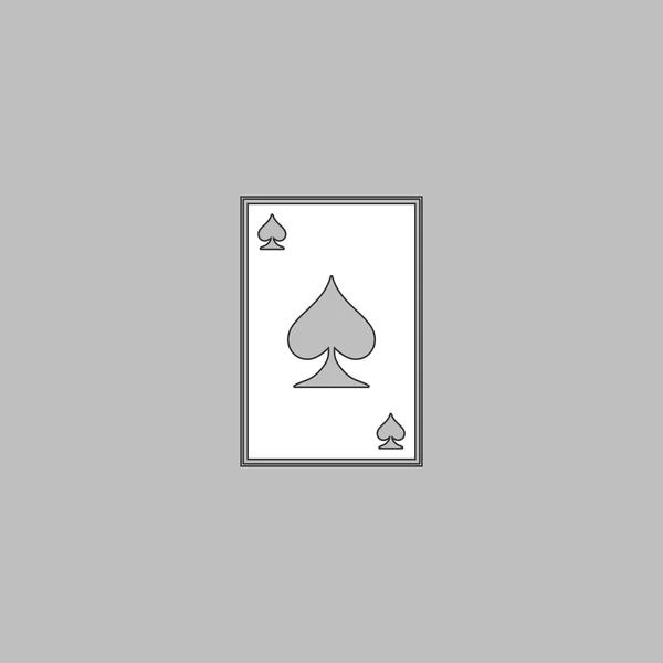 Spades card computer symbol — Stock Vector
