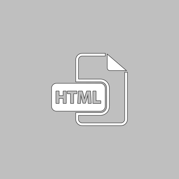 HTML símbolo del ordenador — Vector de stock