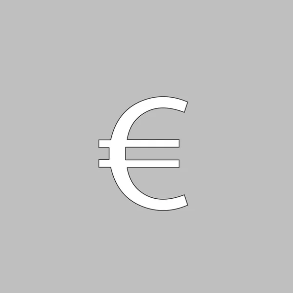 Euro symbole informatique — Image vectorielle