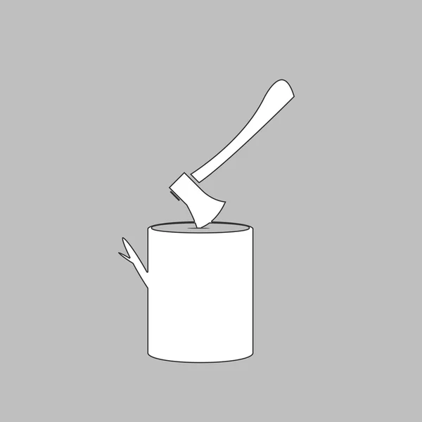 Symbole informatique bûcheron — Image vectorielle