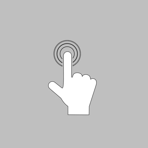 Klik tangan simbol komputer - Stok Vektor