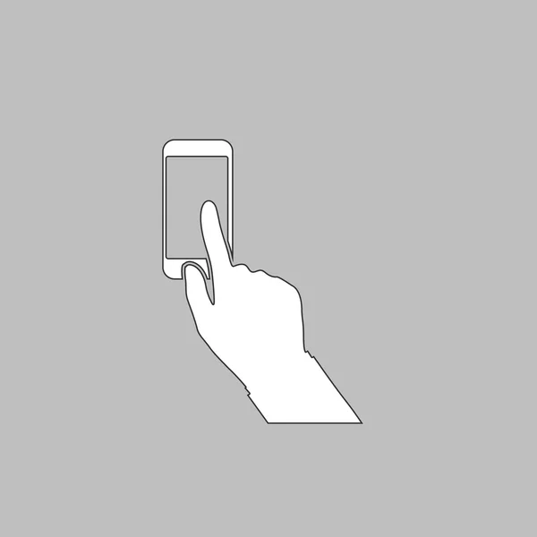 Use phone computer symbol — Stock Vector
