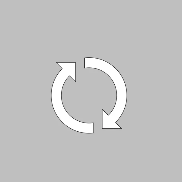 Flèche de rotation symbole informatique — Image vectorielle