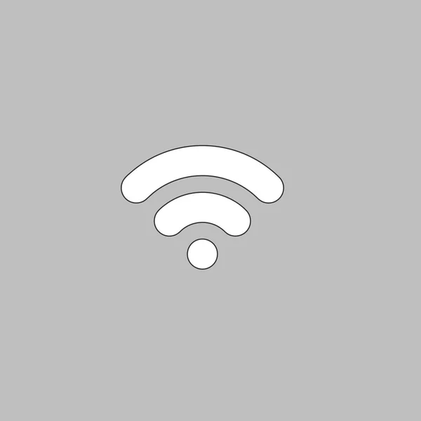 Signal Wifi symbole ordinateur — Image vectorielle