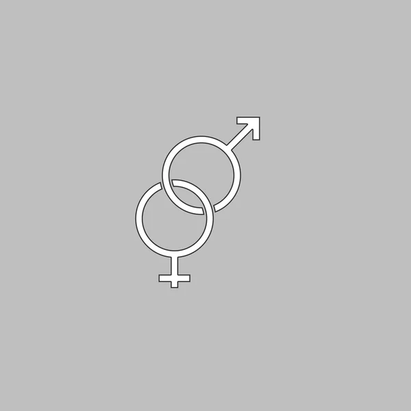 Gender computer symbol — Stock Vector