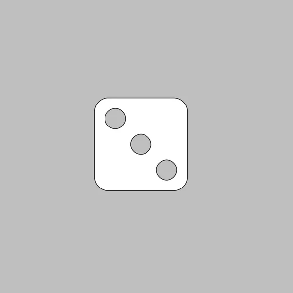骰子 3 计算机符号 — 图库矢量图片