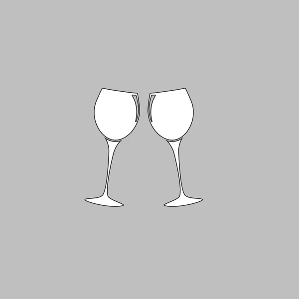 Clink lunettes ordinateur symbole — Image vectorielle