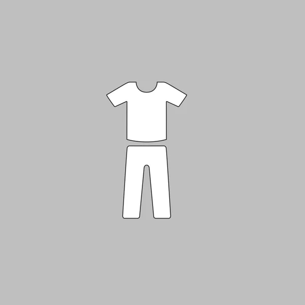 Sport suit computer symbol — Stock Vector