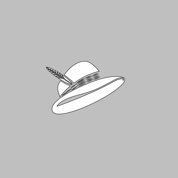 Chapeau ordinateur symbole — Image vectorielle