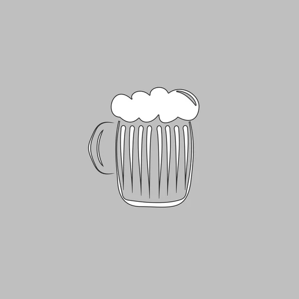 Bière mousseuse symbole de l'ordinateur — Image vectorielle