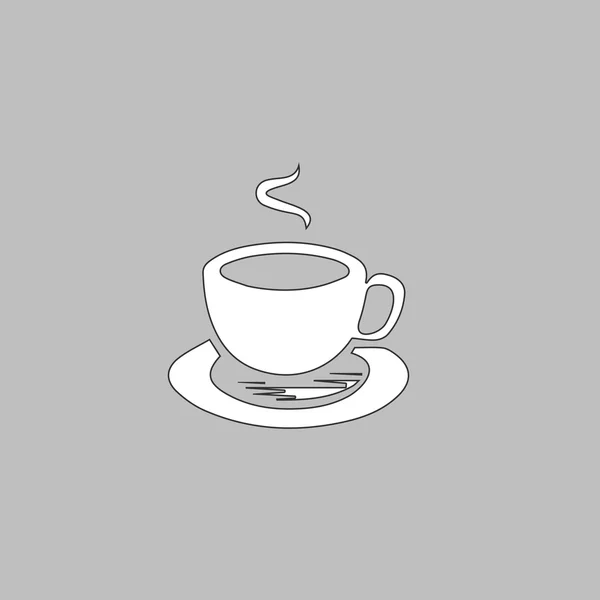 Símbolo de computador quente café — Vetor de Stock