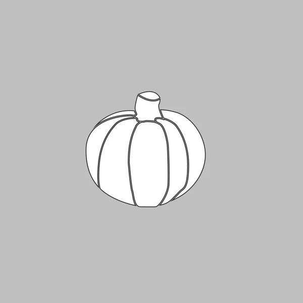 Símbolo de computadora de calabaza — Vector de stock