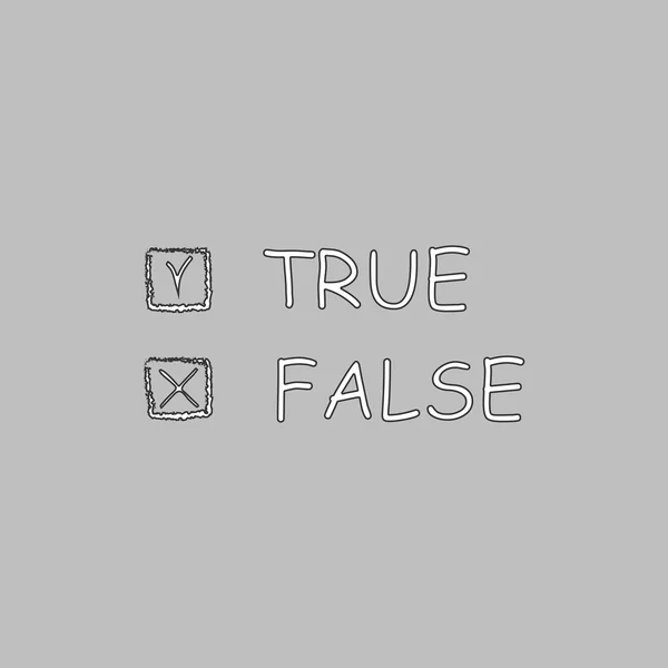 Символ комп'ютера True і False — стоковий вектор