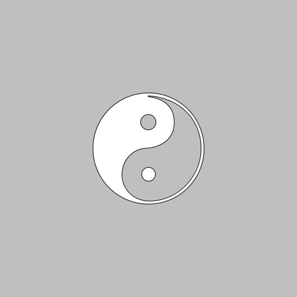 Ying-yang symbole de l'ordinateur — Image vectorielle