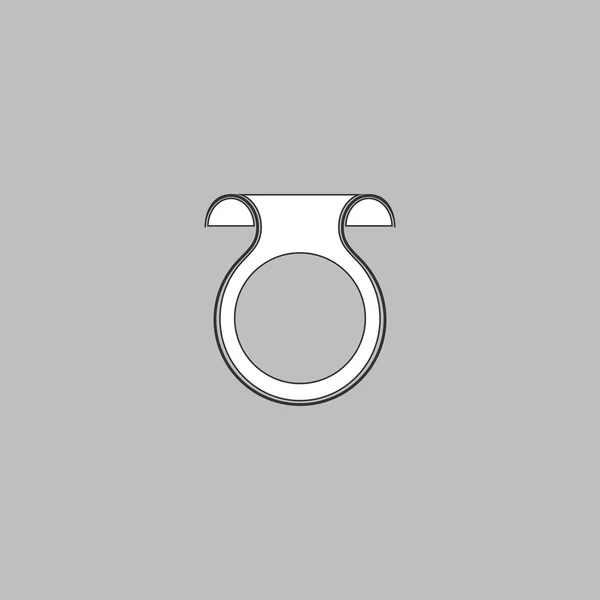 Wobbler symbole de l'ordinateur — Image vectorielle