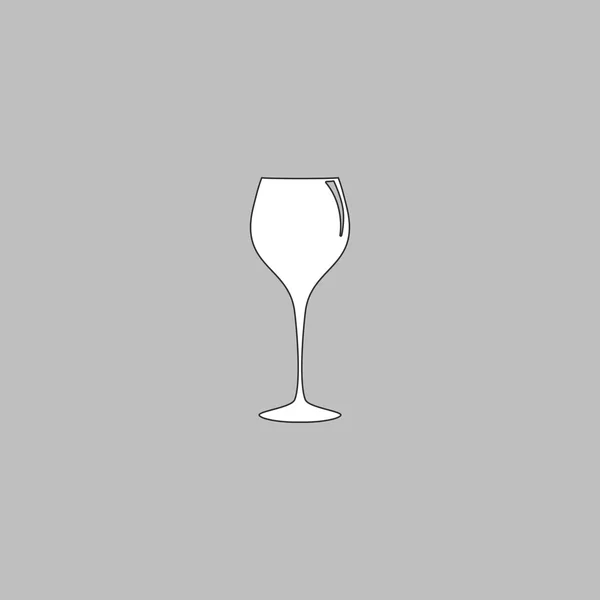 Símbolo de computador de vidro de vinho —  Vetores de Stock