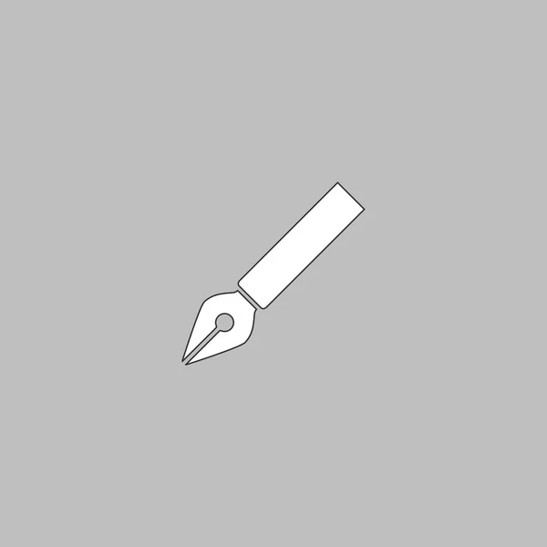Penna inchiostro simbolo del computer — Vettoriale Stock