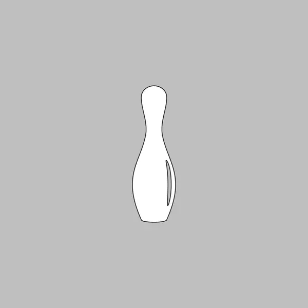Simbol bowling pin komputer - Stok Vektor