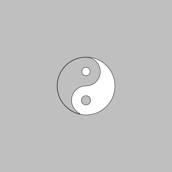 Ying yang számítógép szimbólum — Stock Vector